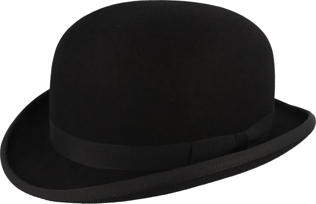 Chapeau melon noir confortable : finis les irritations, doublé satin