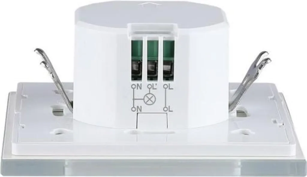 Détecteur micro-ondes encastrable 360° blanc à sensibilité réglable