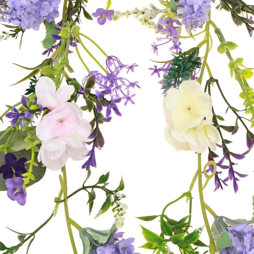 Kunstblumen Girlande Wildblumen 180cm lila / flieder 1