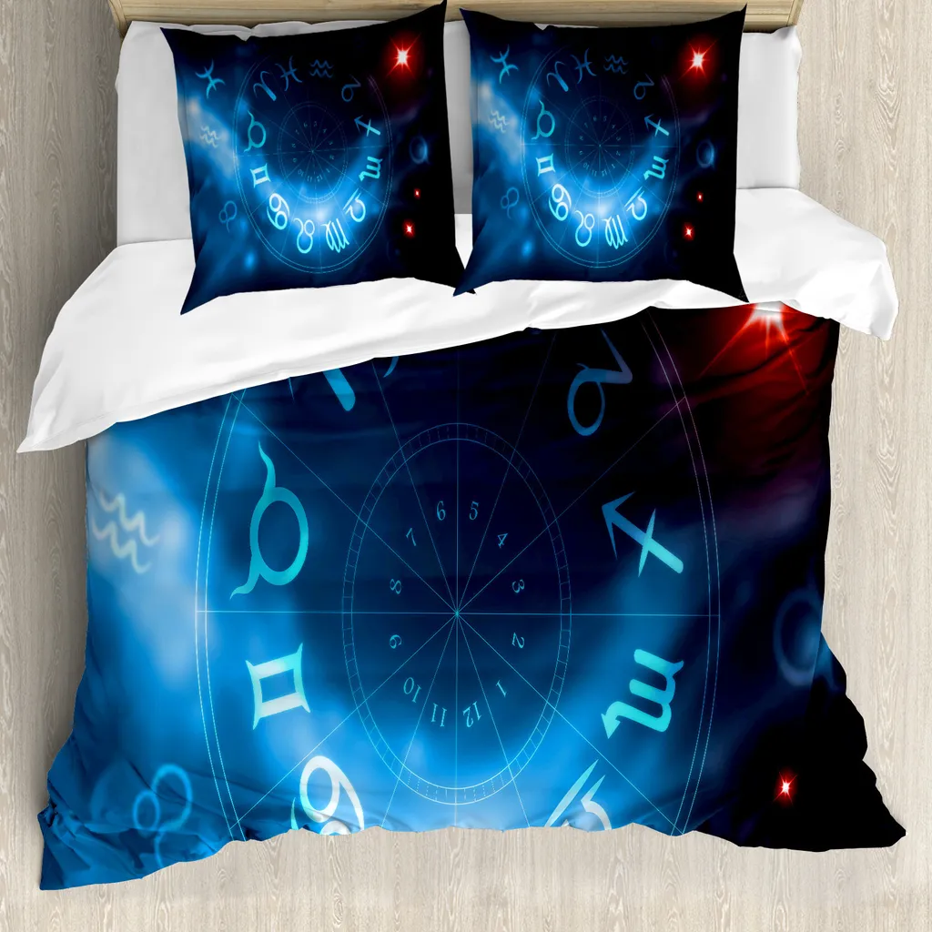 Copripiumino Antiacaro Astrologia 155x220 - Ideale per Allergici