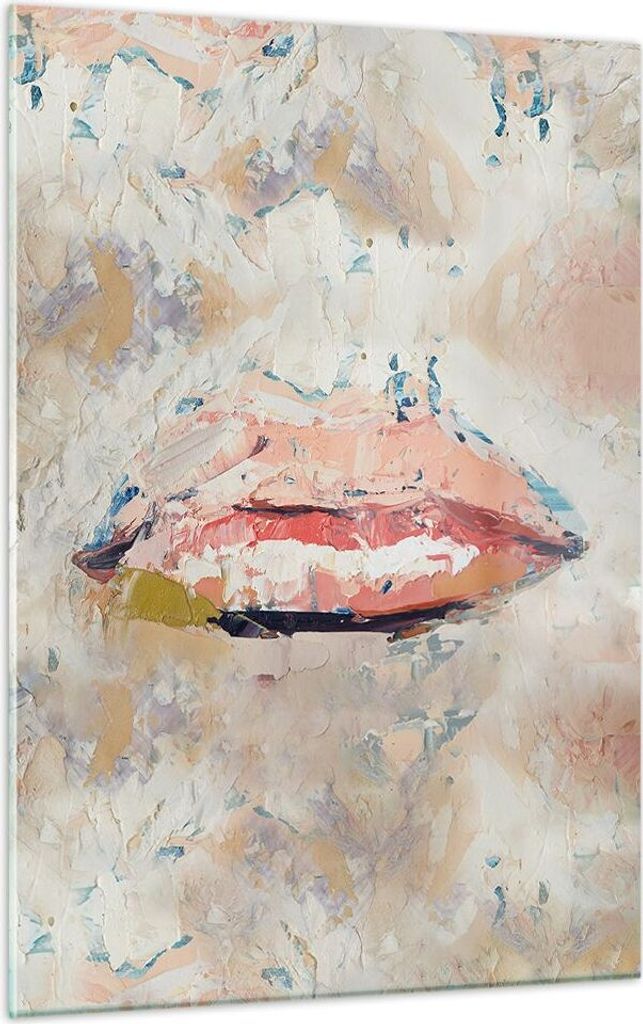 Bilder auf glas - Einteilig - Mund pastos Stück - 50x70cm - Produktbild 