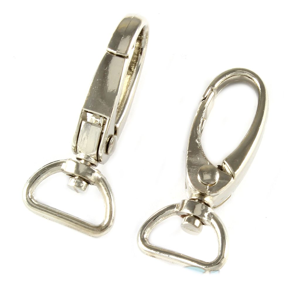 10 Schnapphaken mit Wirbel 47 x 21mm Gurtbreite 16mm Karabiner