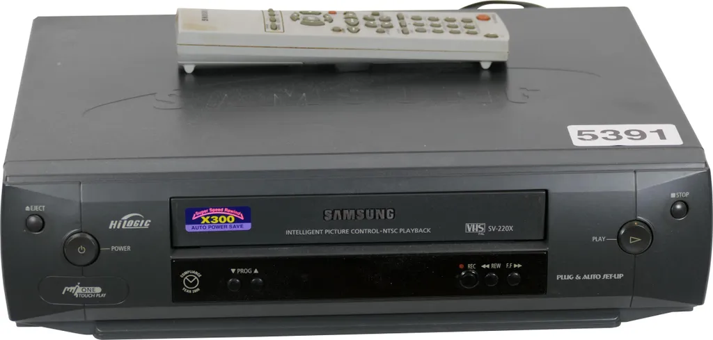 Samsung SV-220X Magnétoscope VHS 6 Têtes Hi-Fi Stéréo avec Télécommande
