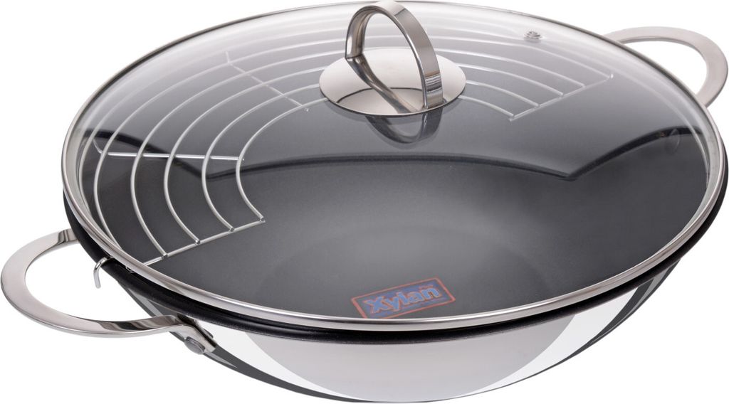 GRÄWE Wok-Set 32 cm mit Beschichtung, Serie Pro-Line Produktbild 