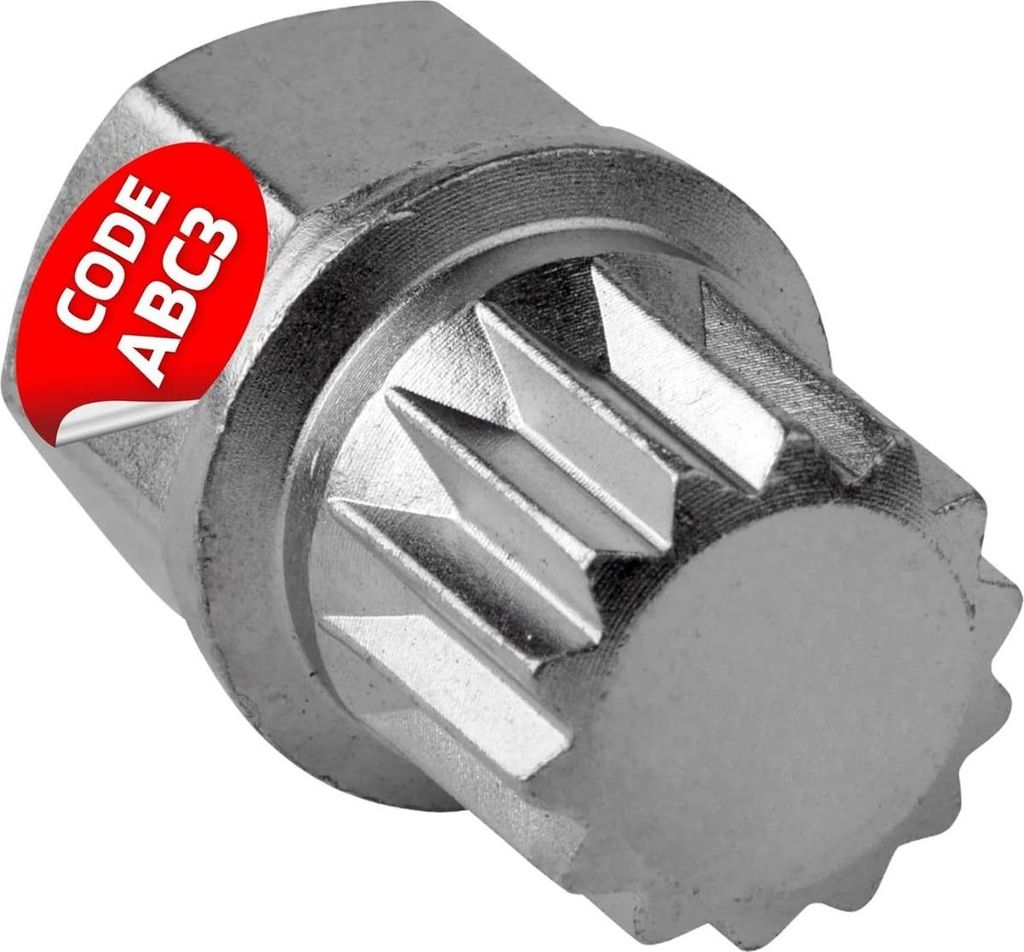 SW-Stahl 02382L-16 Felgenschloss Adapter ABC3 I geeignet für VW I Felgenschlösser lösen I Radsicherung Felgenschloss Demontage Werkzeug I Felgen...