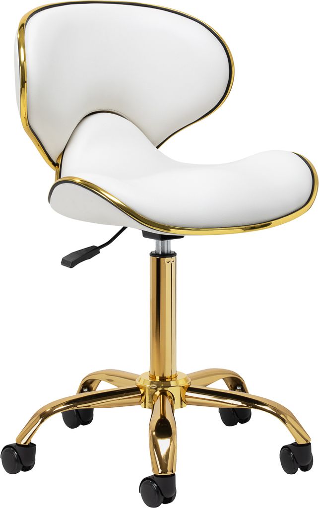 Gabbiano Kosmetikhocker Q-4599G Weiß Produktbild 
