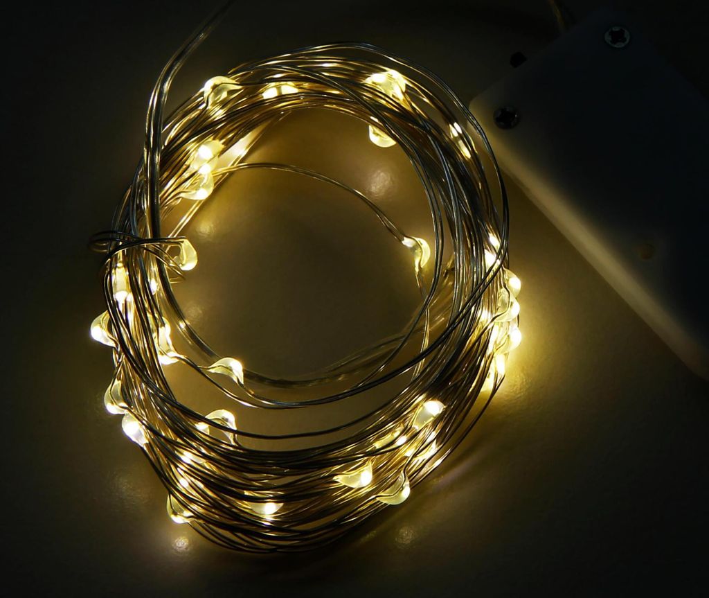 Łańcuch świetlny LED McShine "Micro", 50 diod LED, ciepła Zdjęcie produktu 