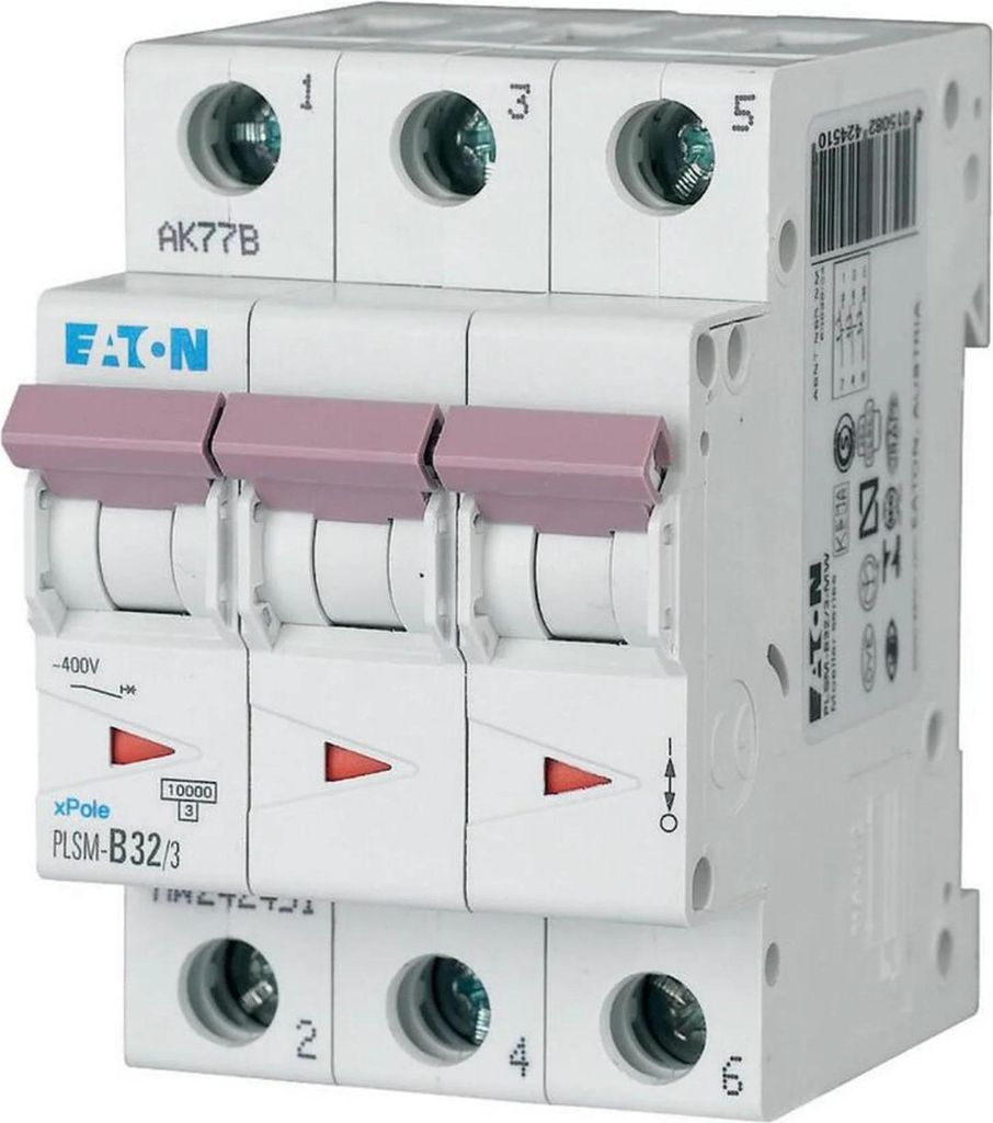 Eaton LS-Schalter 10kA C 32A/3pol 3TE Eaton PLSM-C32/3-MW, 1 Stk.