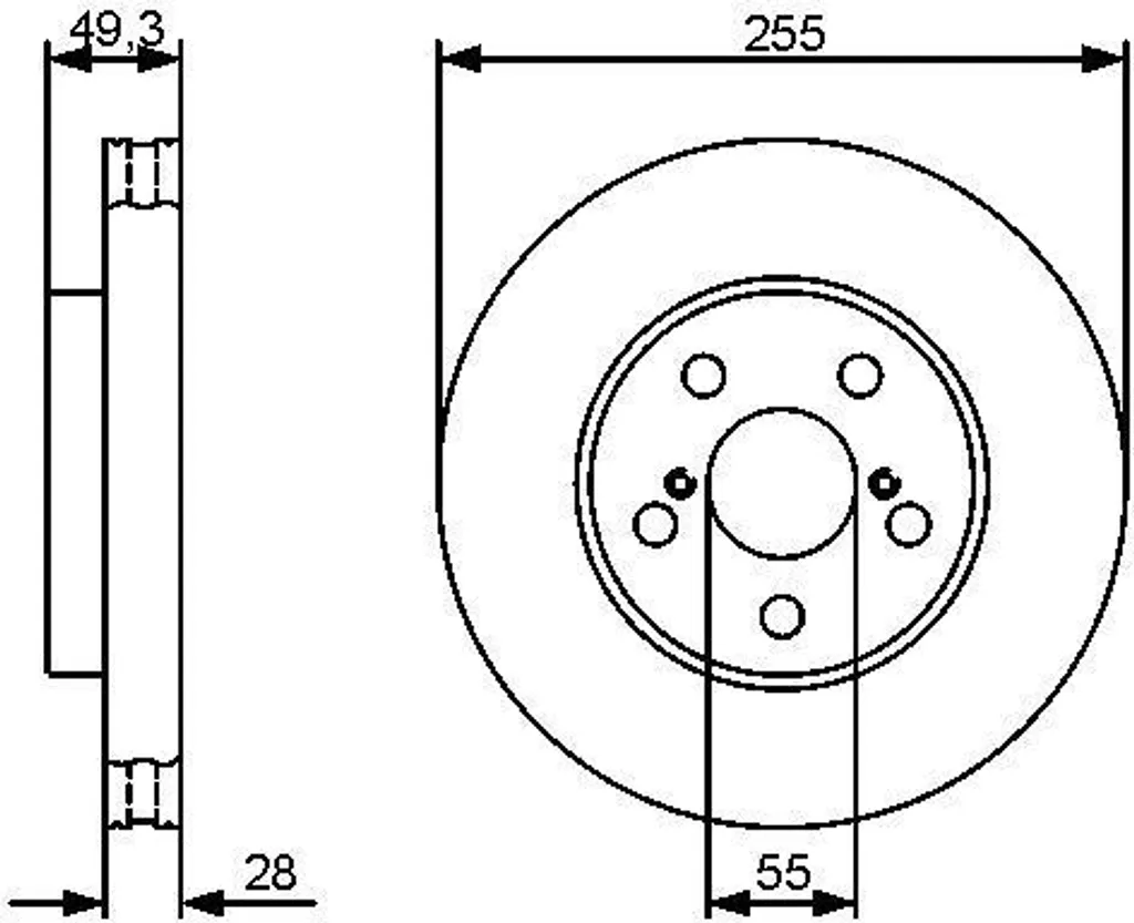 Améliorez le freinage de votre Toyota Carina E avec le disque Bosch OE
