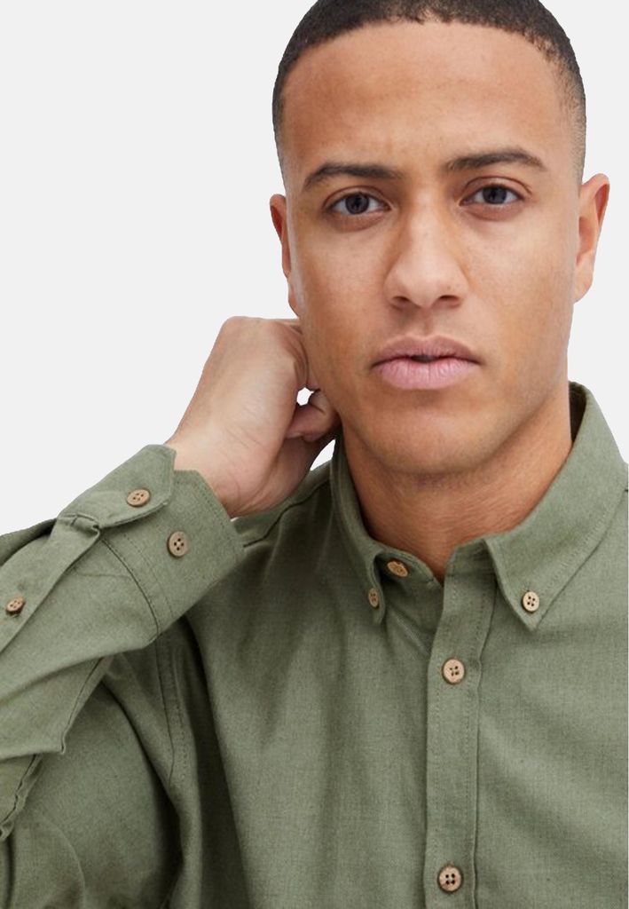 !Solid SDPete SH Herren Freizeithemd Hemd Basic Langarmhemd mit Button-Down-Kragen robuste Baumwoll-Polyester Qualität