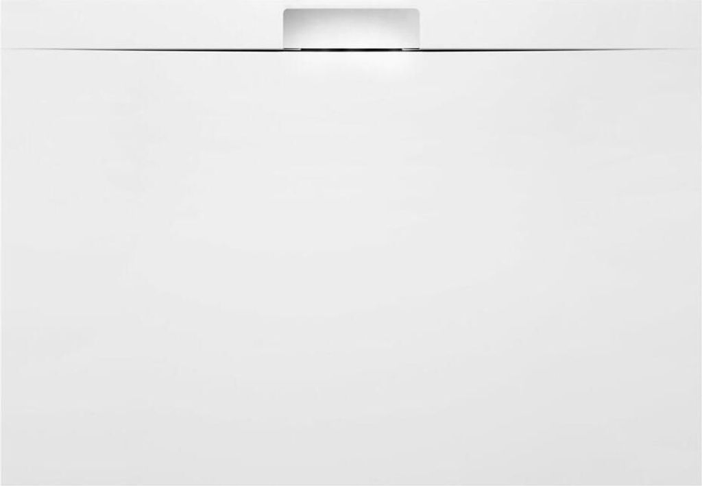 KAZUKO Gussmarmor-Duschwanne, 130x90 cm, weiss