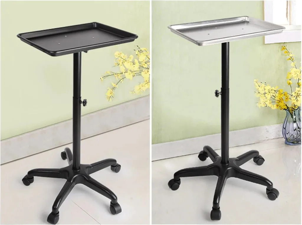 Plateau de coiffeur ajustable : fini le désordre avec ce chariot mobile - 3