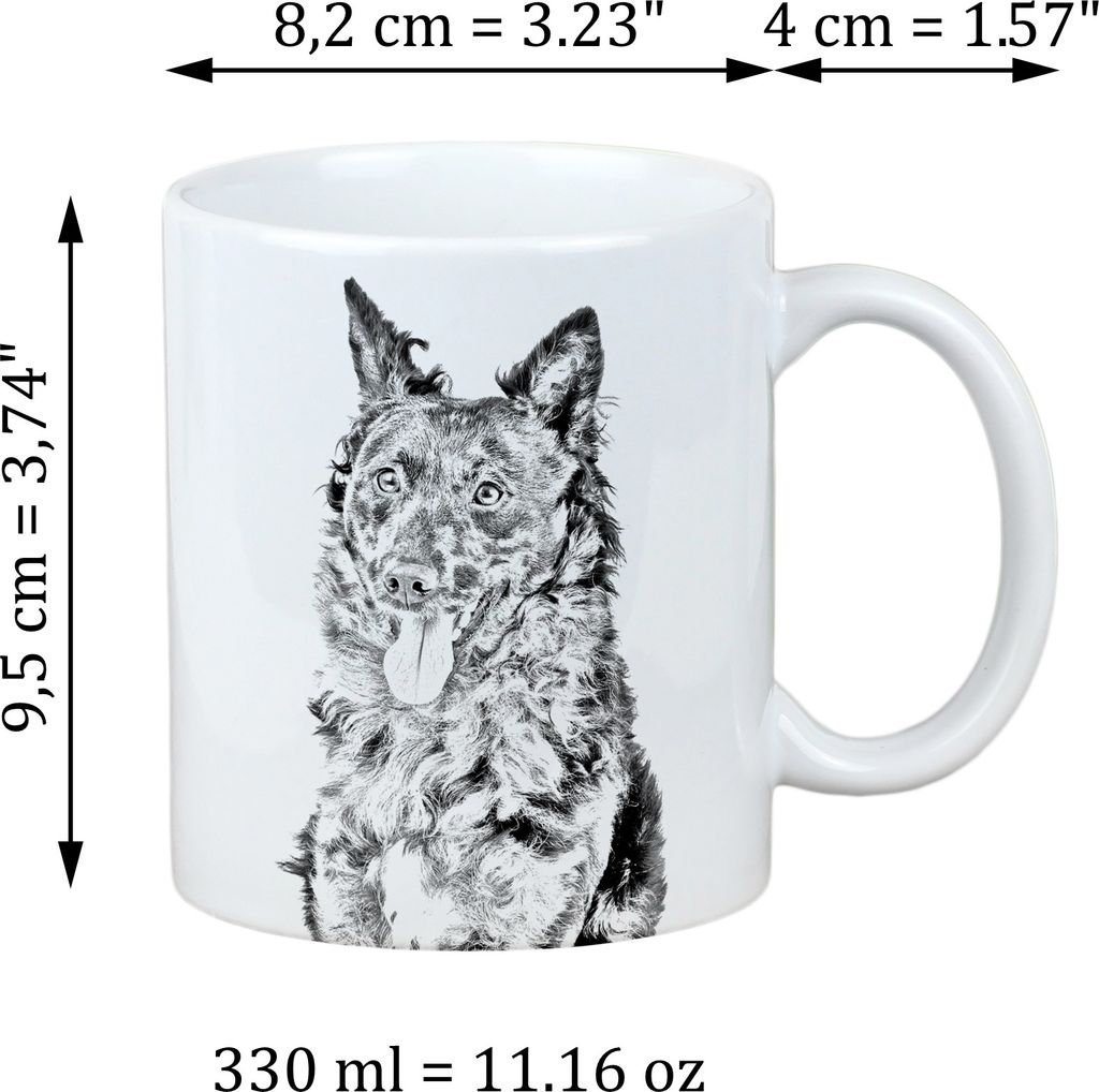 Mudi - Tasse mit Hund, Tasse mit Bild, personalisiertes Geschenk der Marke Art-Dog
