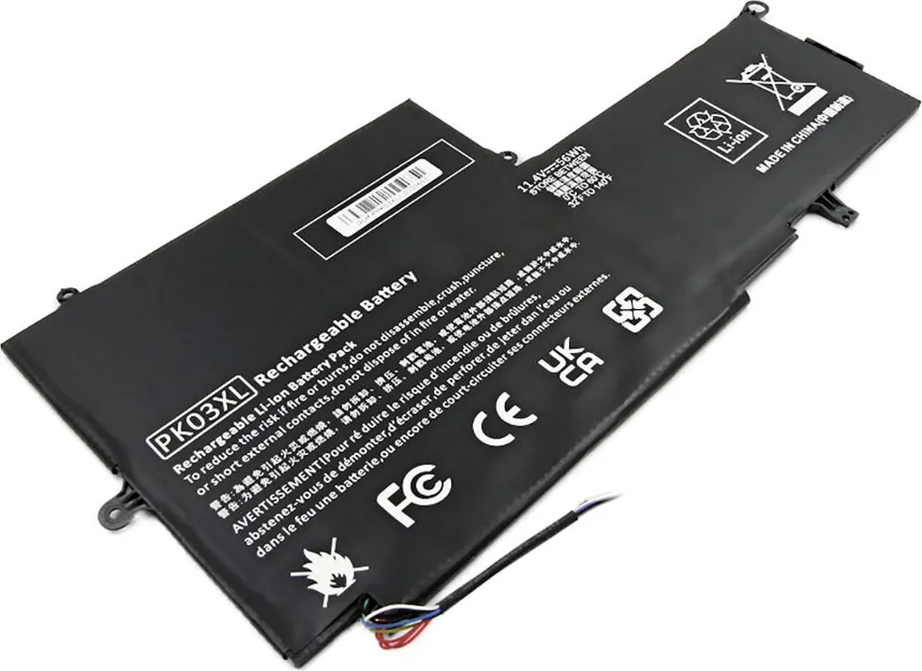 Batterie Ordinateur Portable HP Spectre Pro X360 4900mAh 11.4V Noir