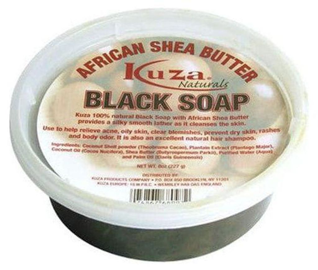 Kuza – Afrikanische Schwarzseife mit Sheabutter 227 g