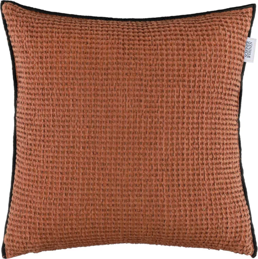 Housse de coussin Flex 38x38 couleur cannelle sans garnissage - Qualité