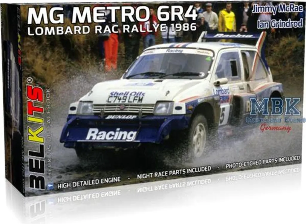 Maquette de Voiture de Rallye MG Metro 6R4 Belkits BEL016 Escale 1/24