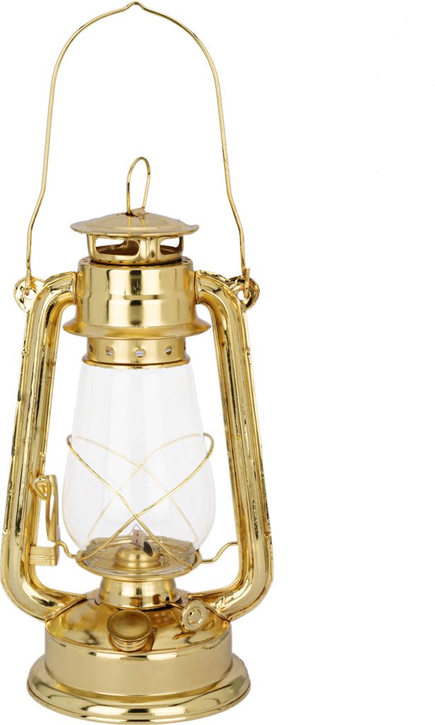 NKlaus Sturmlaterne Petroleumlampe Eisen messingfarben 31x14cm Feuerhand Maritime Deko 15003