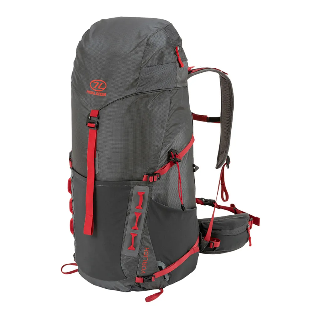 HIGHLANDER Vorlich 40L Sac à dos gris de randonnée technique robuste - 8