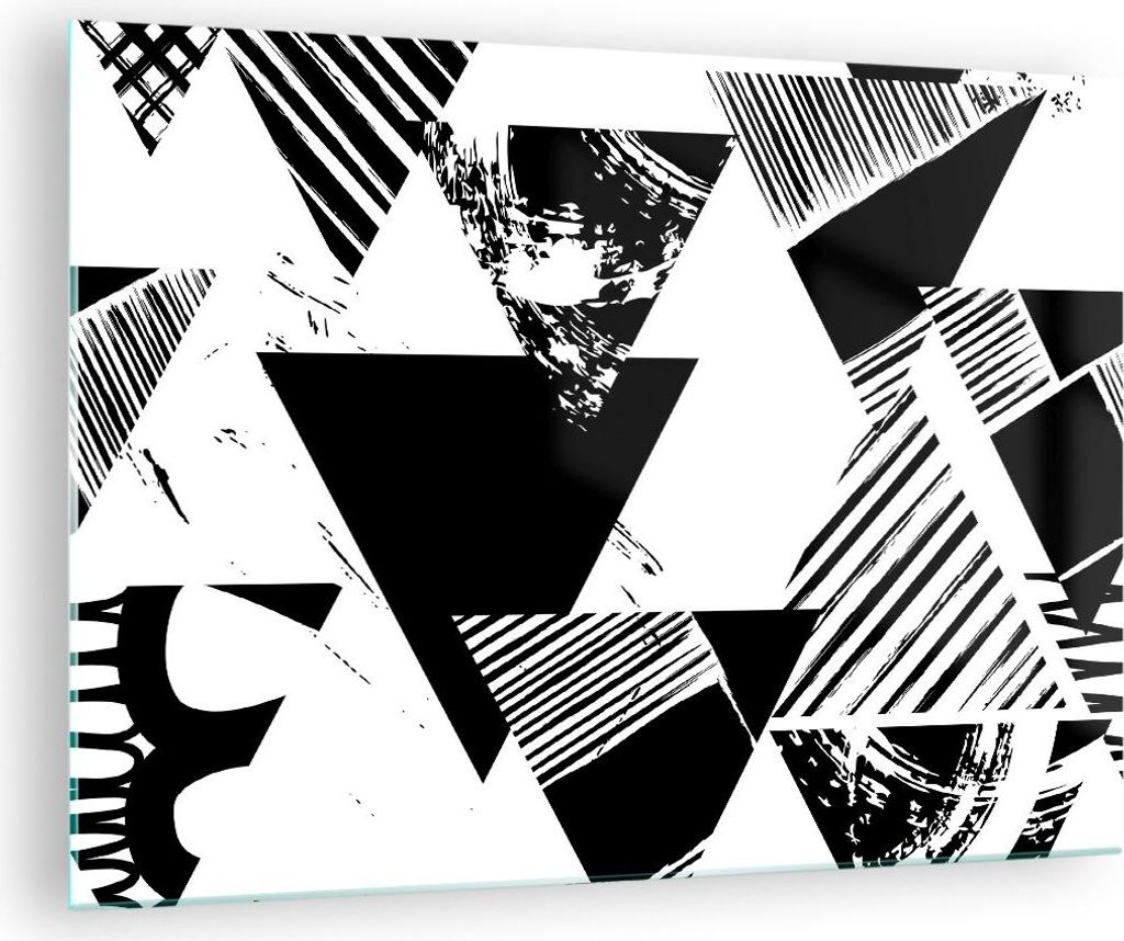 Bilder auf glas - Abstraktion modern - 70x50cm - Glasbilder - Wandbilder - Kunstdruck - zum Aufhängen bereit - Wanddekoration aus Glas - Glas Bild...