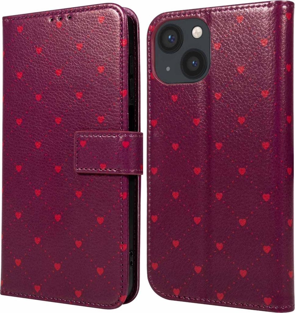 imoshion Design Klapphülle iPhone 13 - Crush Check Coral Dust