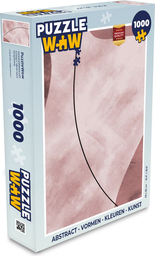 MuchoWow Puzzle 1000 Teile Abstrakt - Formen - Farben - Kunst - Spielzeug - Alt und Jung - Spiele - Puzzeln