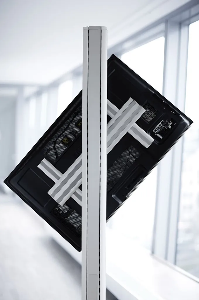 Support de Rail Universel SMS Flatscreen Argent pour Fixation d'Écran