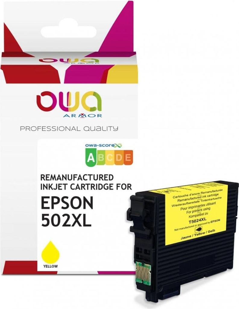 tecnoware K20920OW OWA Tinte kompatibel zu EPSON 502XL Y Gelb