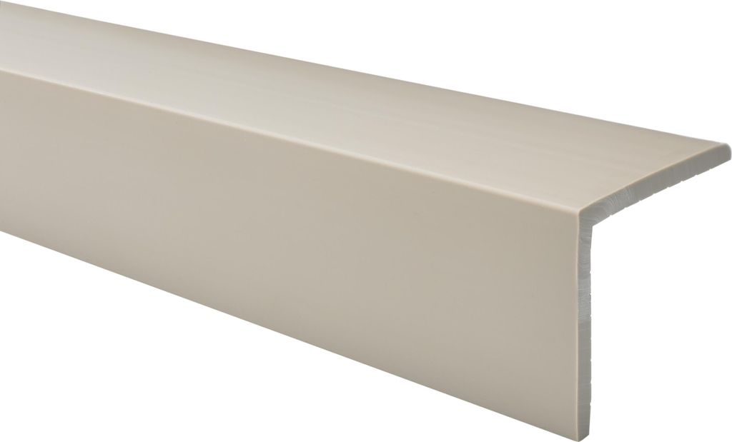 QUEST Treppenkantenprofil, Treppenprofil PVC für Treppenstufen, Treppenkantenschutz, 150cm, beige