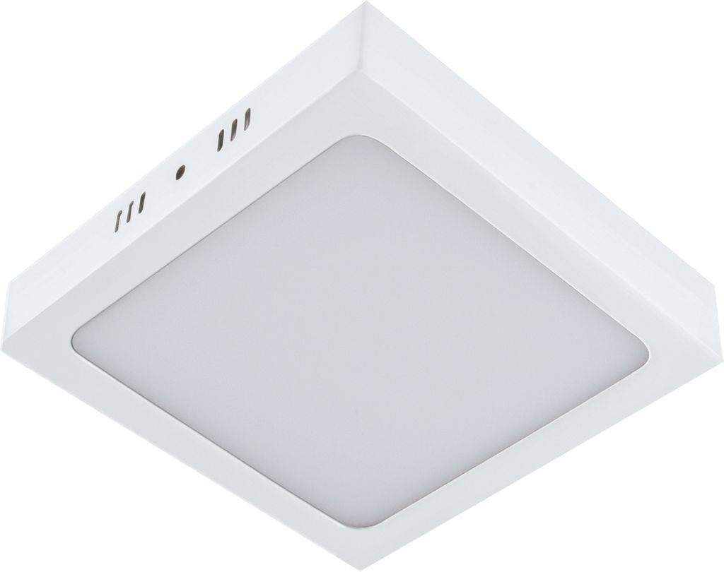 LED Deckenlampe Aluminium 4000 K neutralweißes Licht 2800 lm B: 30 cm Weiß quadratisch Deckenleuchte