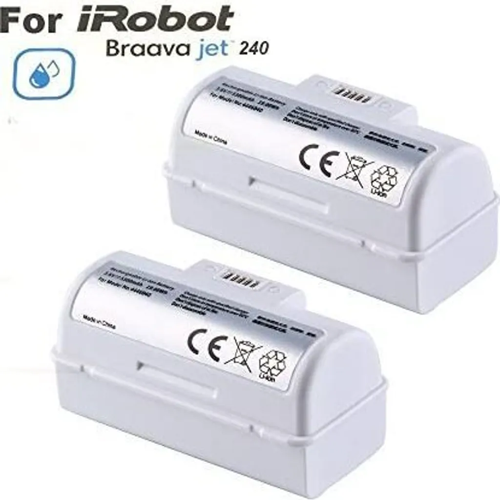 Batterie 5300mAh Haute Capacité pour Braava Jet 240 - Pack de 2 Unités 3.7V