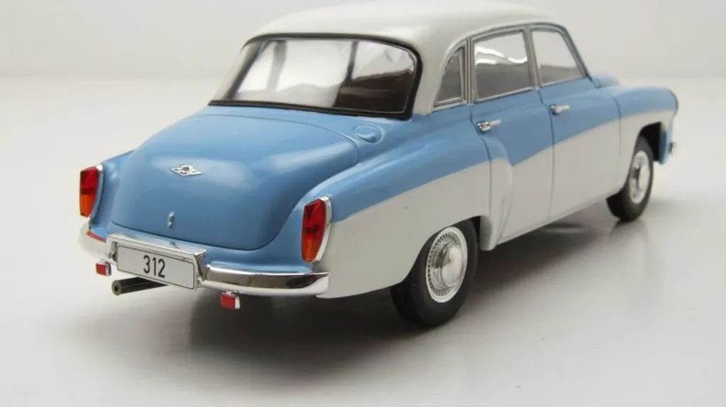 Voiture miniature Wartburg 312 1965 Whitebox 1:24 collection métal - 7