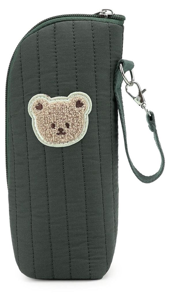 Isolierte Babyflaschentasche mit Bärenmotiv, tragbarer Flaschenträger zur Aufbewahrung von Muttermilch, Temperaturkontrolle, ideal für Reisen un...