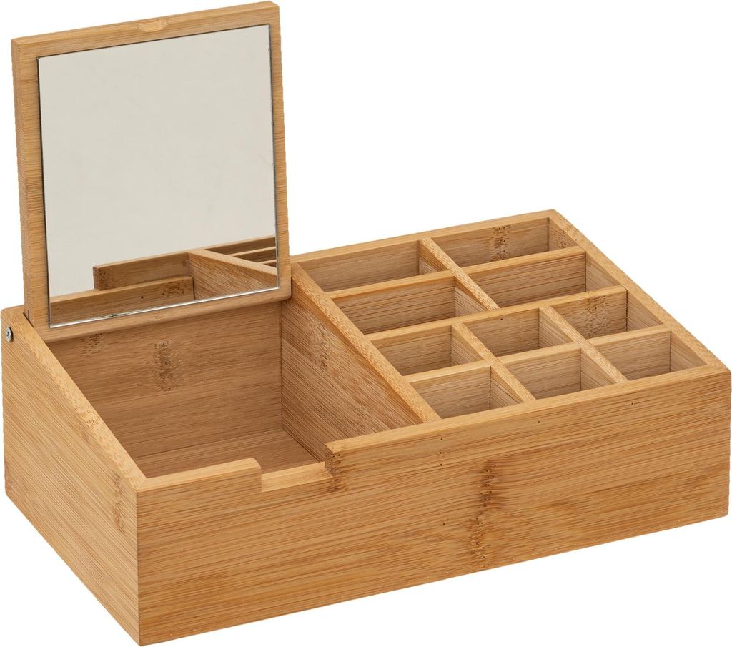 Organizer bambusowy z lusterkiem, 24 x 14 cm Zdjęcie produktu 