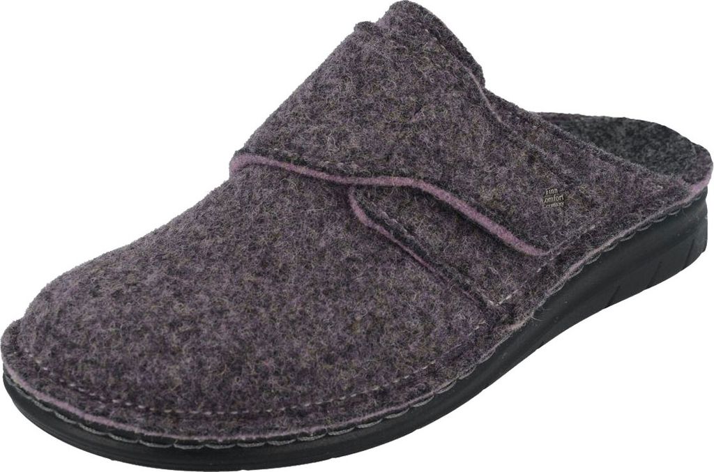 Finn Comfort Zams Damen, Hausschuhe, Filz, Lila, Wechselfußbett - Marken Finn Comfort, Mehrfarbig