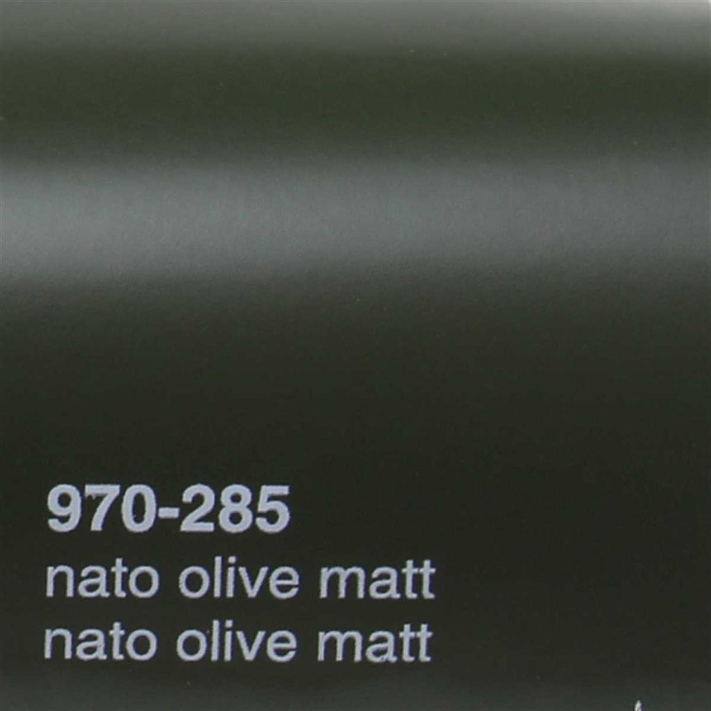25€/m²) Oracal 970RA Autofolie 285 NATO-Oliv