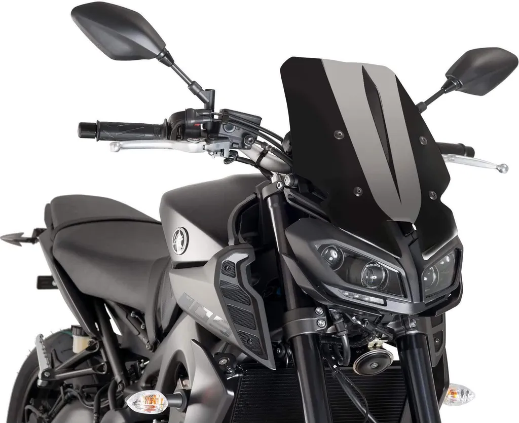 Puig Écran Touring Nu Noir ABE pour Yamaha : Protection et Style Unique