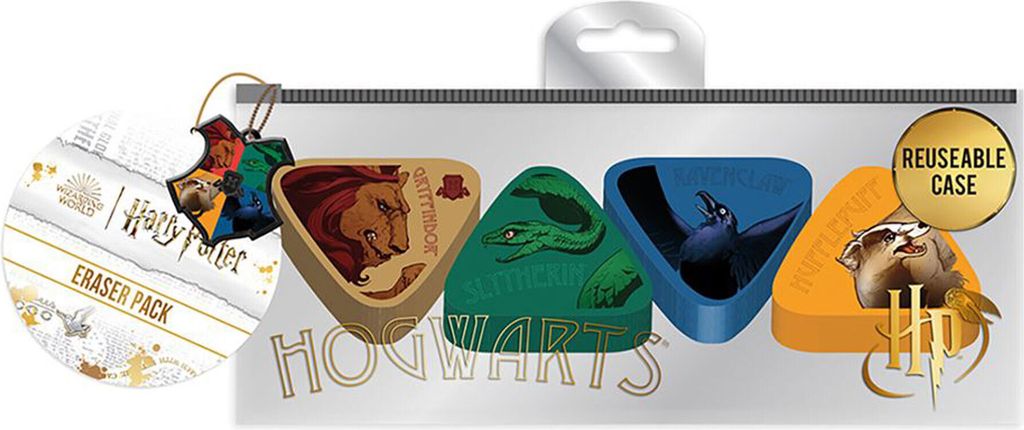 Harry Potter - Künstlerbedarf - Intricate Houses - Radiergummi Set