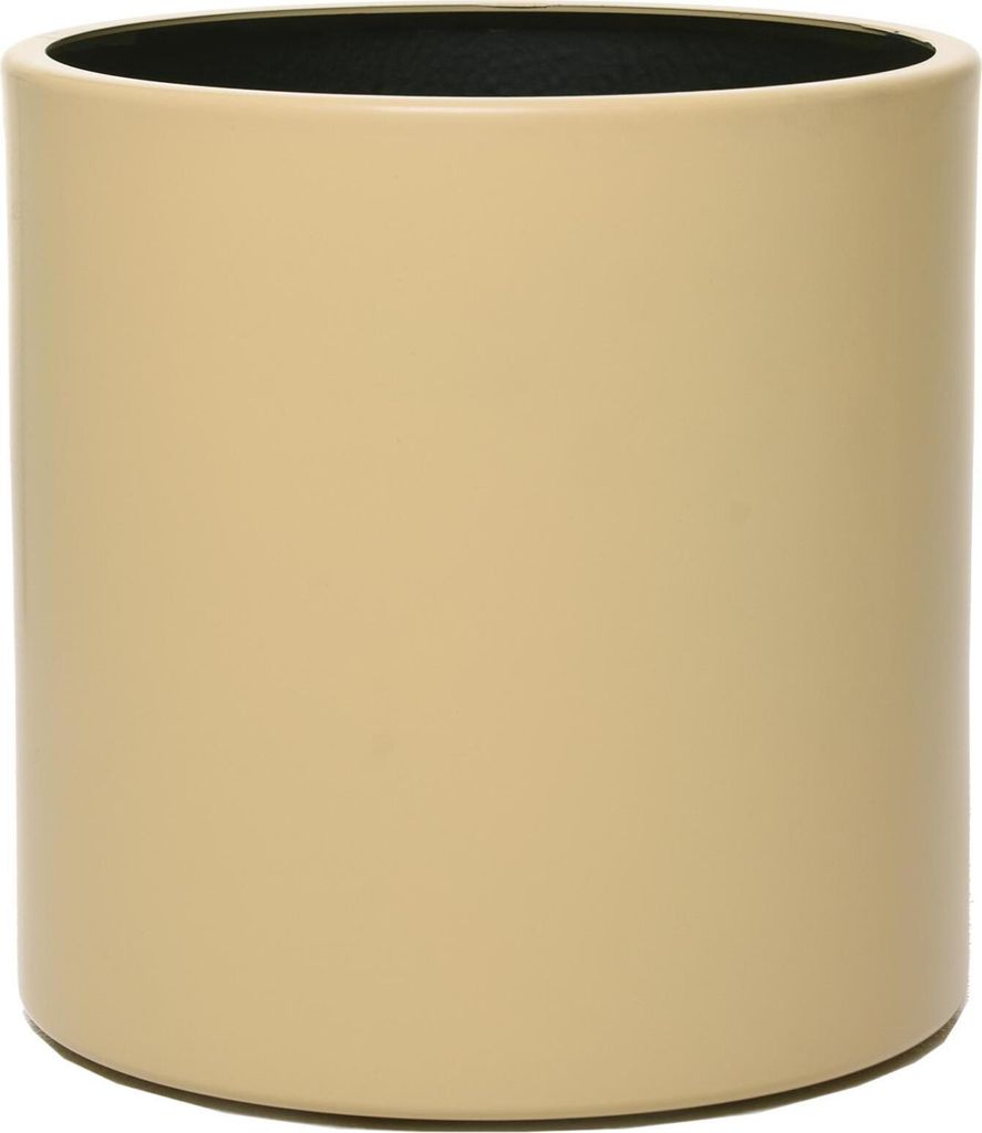 Vaso da fiori NEW RONDO in alluminio beige 25x25 cm ## Immagine del prodotto 