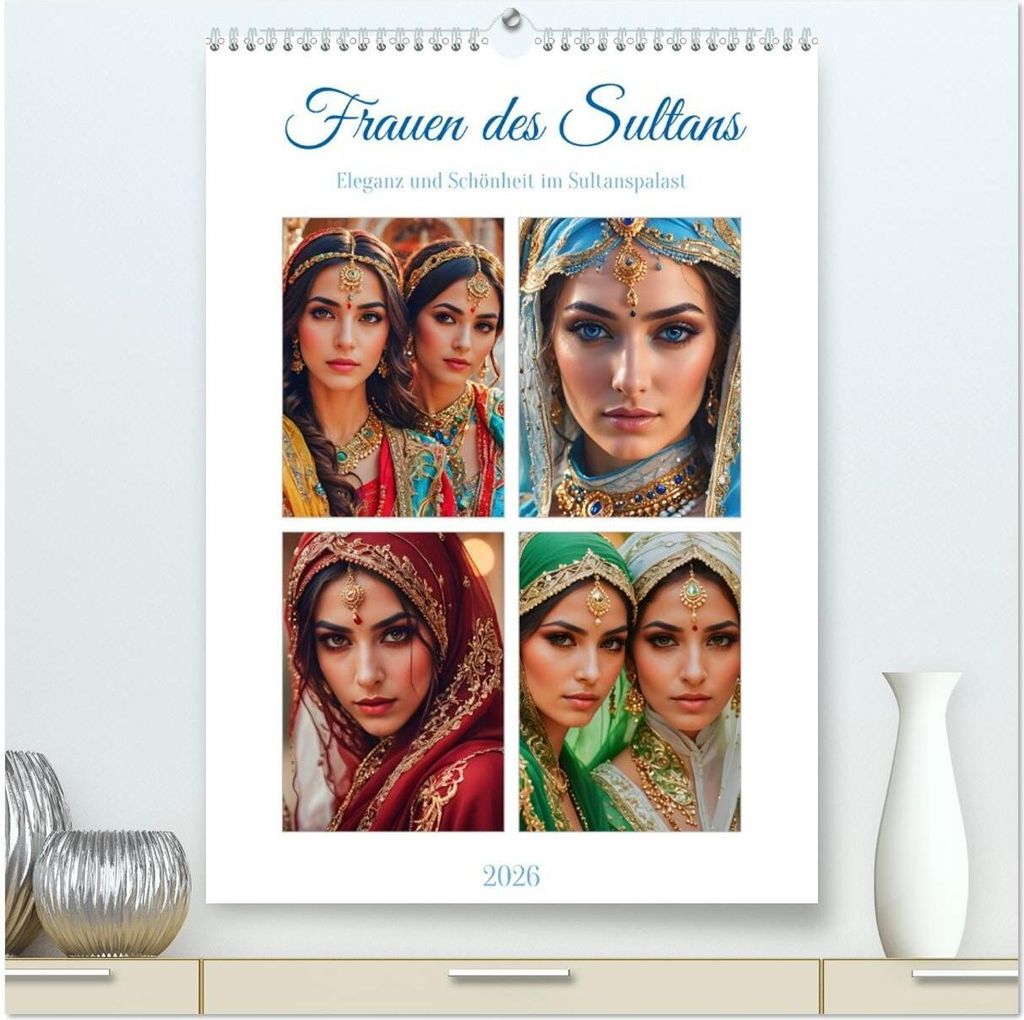 Frauen des Sultans (hochwertiger Premium Wandkalender 2026 DIN A2 hoch), Kunstdruck in Hochglanz