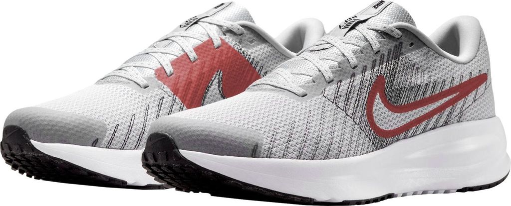 Nike Run Defy Wolf Grey Bright Crimson - EU 43 Produktbild 
