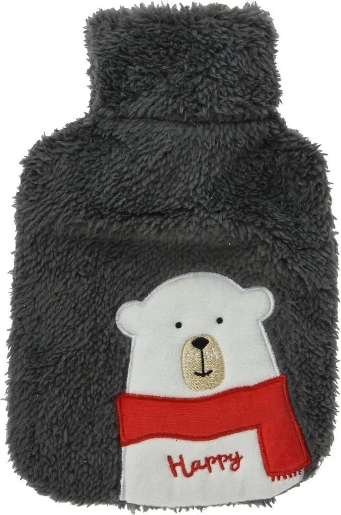 Bouillotte ours polaire 0.85L : soulagez vos douleurs avec douceur