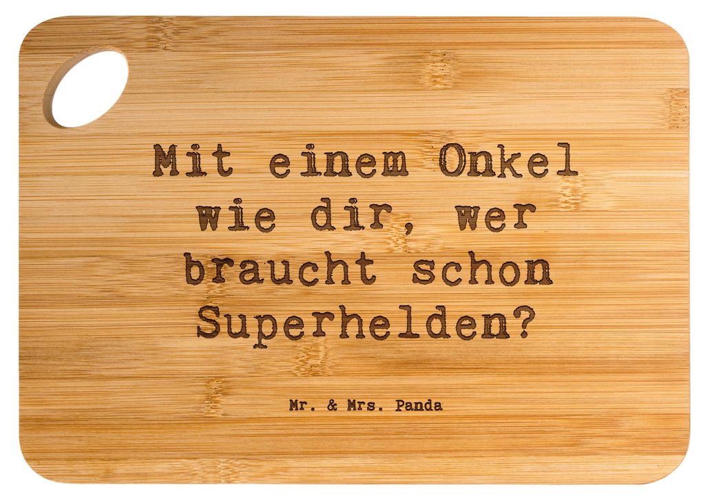 Mr. & Mrs. Panda Brett Spruch Super-Onkel - Transparent - Geschenk, Schneidebrett, Onkel Witze, schneidbrett, Handarbeit, Jubiläen, Holzbrettchen,...