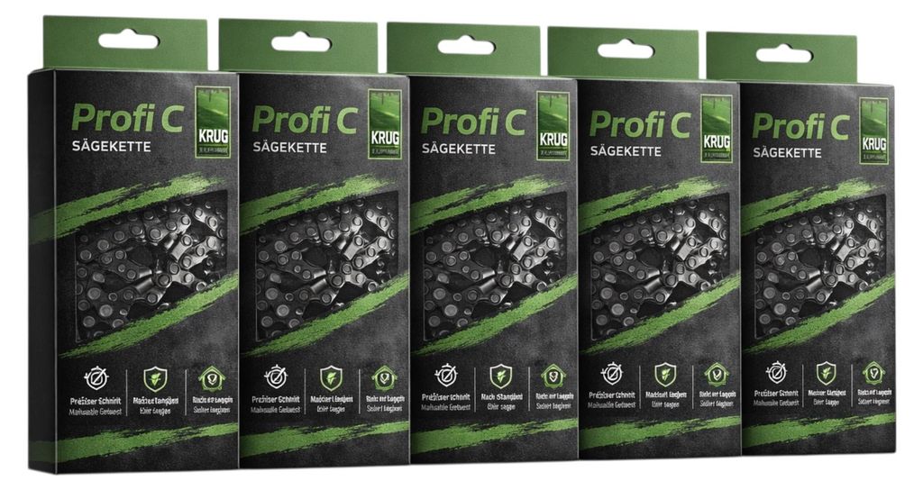 5 Stück Profi C Sägeketten 3/8 1.5 mm 84 TG Ersatzkette
