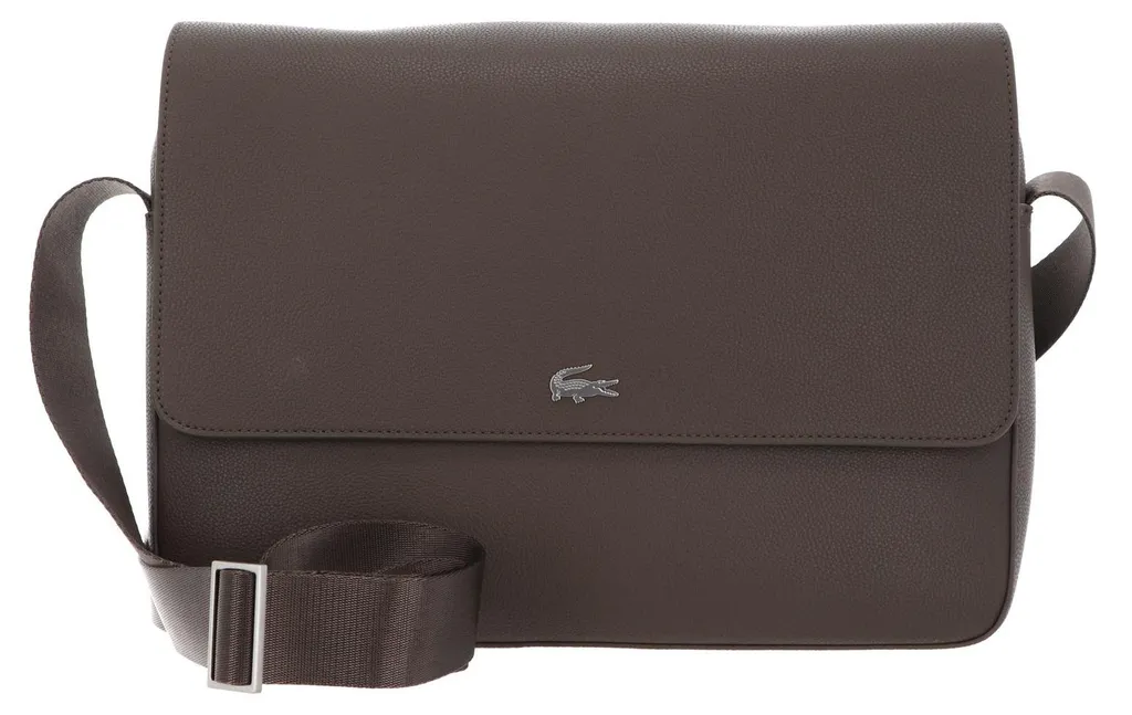 Sac Bandoulière Lacoste pour Travail et Tablette - Messenger Bag Morel