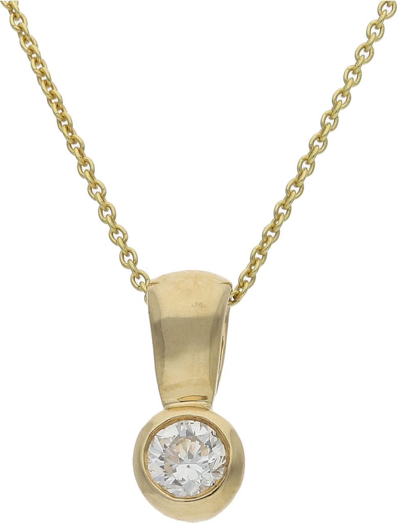 JuwelmaLux Anhänger 585/000 (14 Karat) Gold mit Brillant Produktbild 
