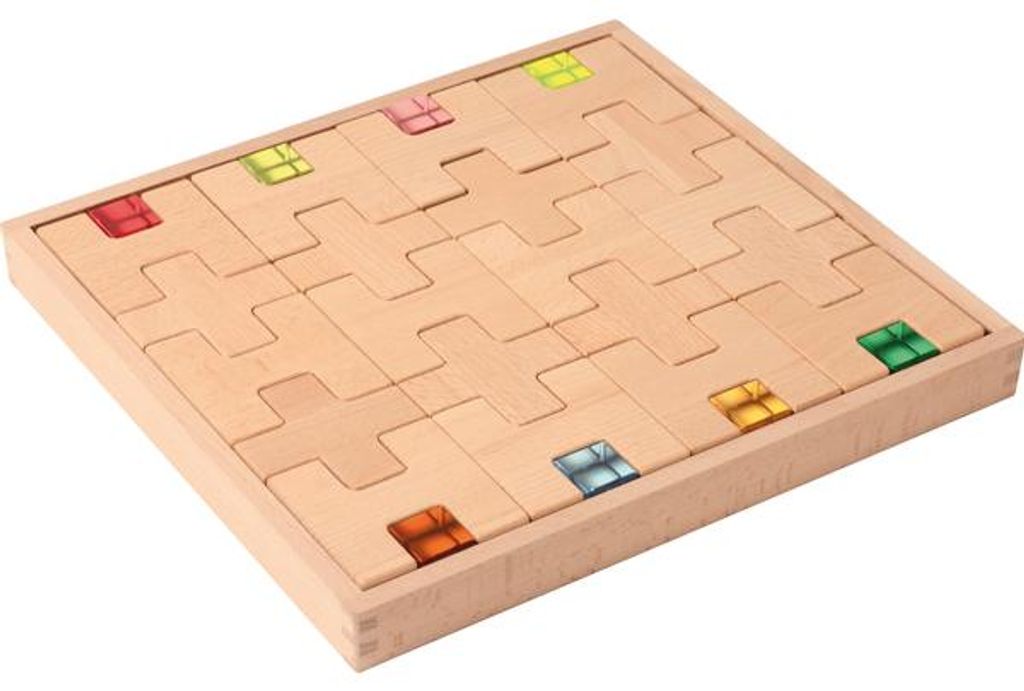 Eduplay Set di costruzioni in legno Blocchi H e + Immagine del prodotto 