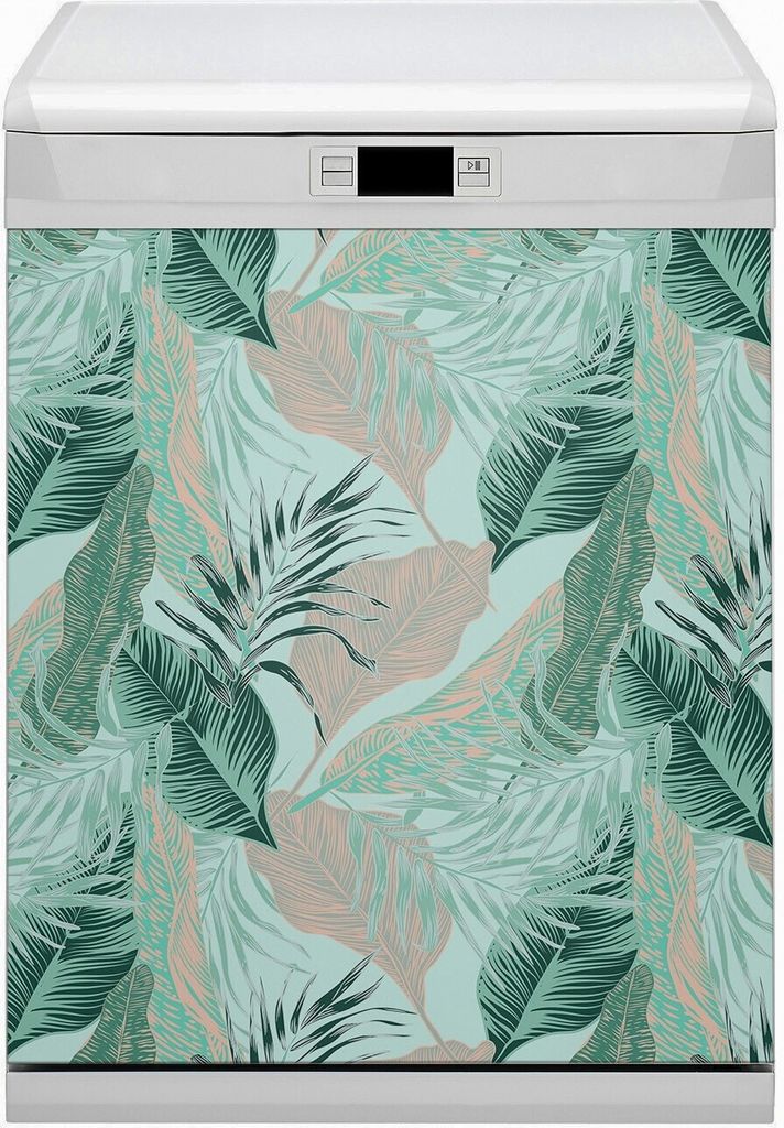 Magnet Folie für Geschirrspüler Küche Magnetmatte 60x80 cm Dekor Geschirrspüle - Tropenurlaub