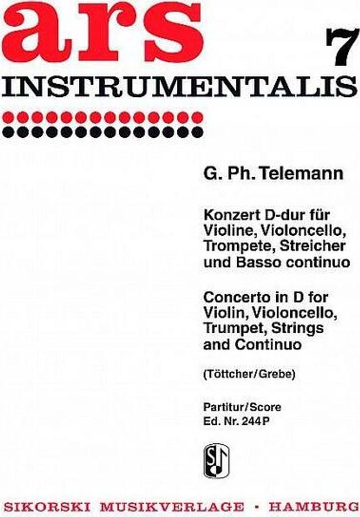 Konzert D-Dur für Violine concertato,Trompete, 3 Violinen, 2 Violen und Bc