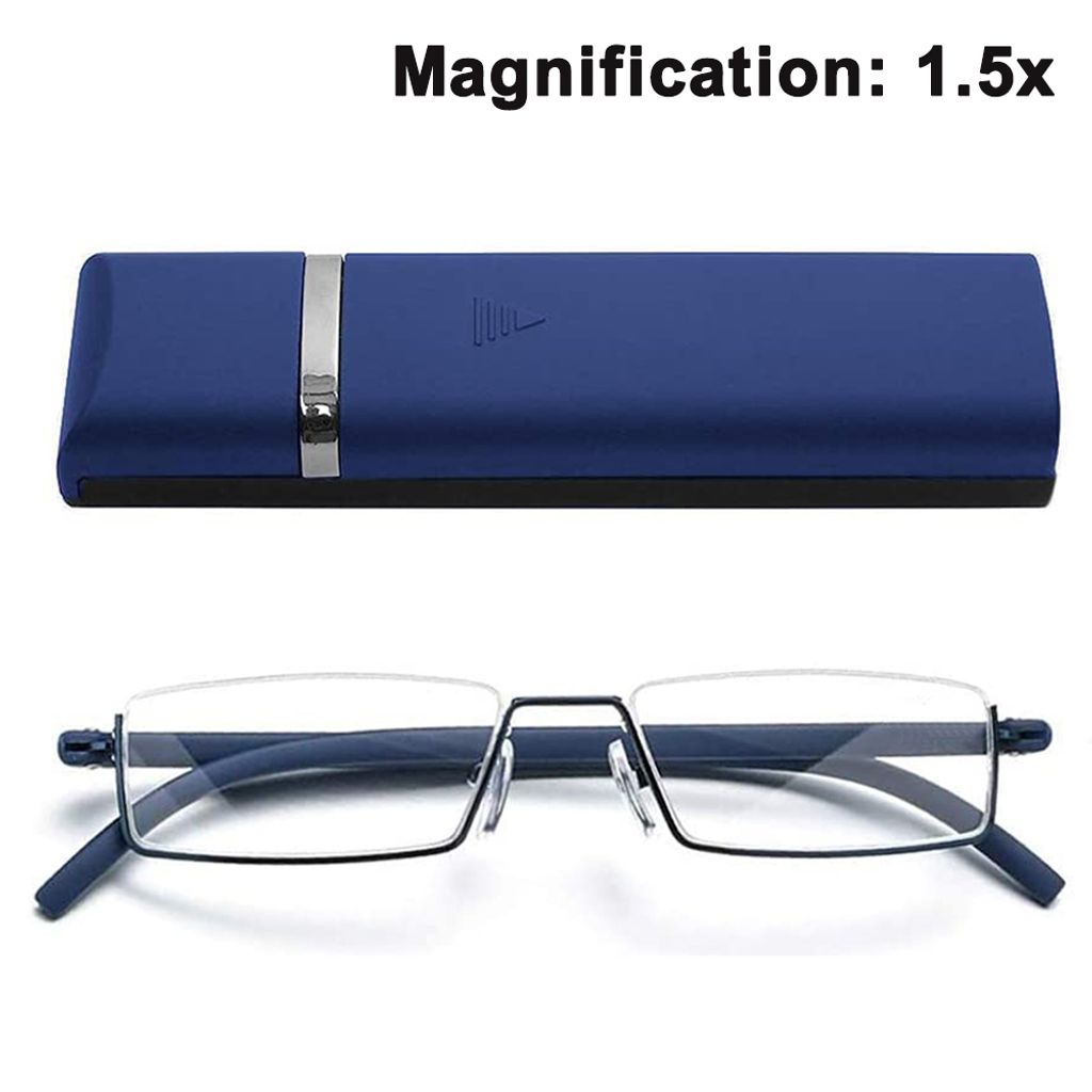 Klare Brille Halbrahmen-Lesebrille für Männer und Frauen Produktbild 
